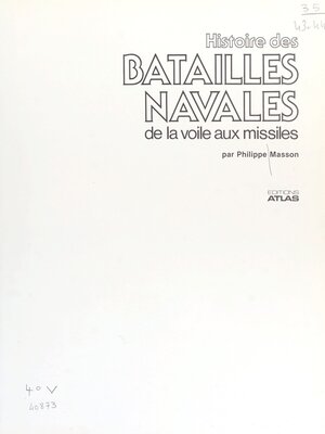 cover image of Histoire des batailles navales